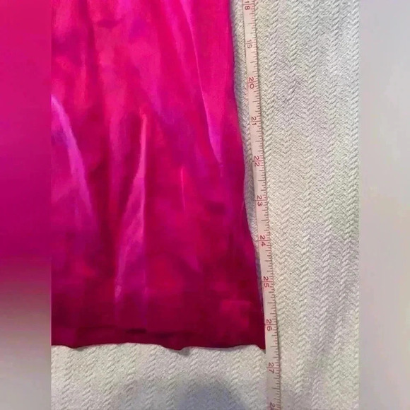 Vintage 80’s Mary Jo Bruno Barbie Pink Silk Sheath Dress Size Small - Picture 5 of 7